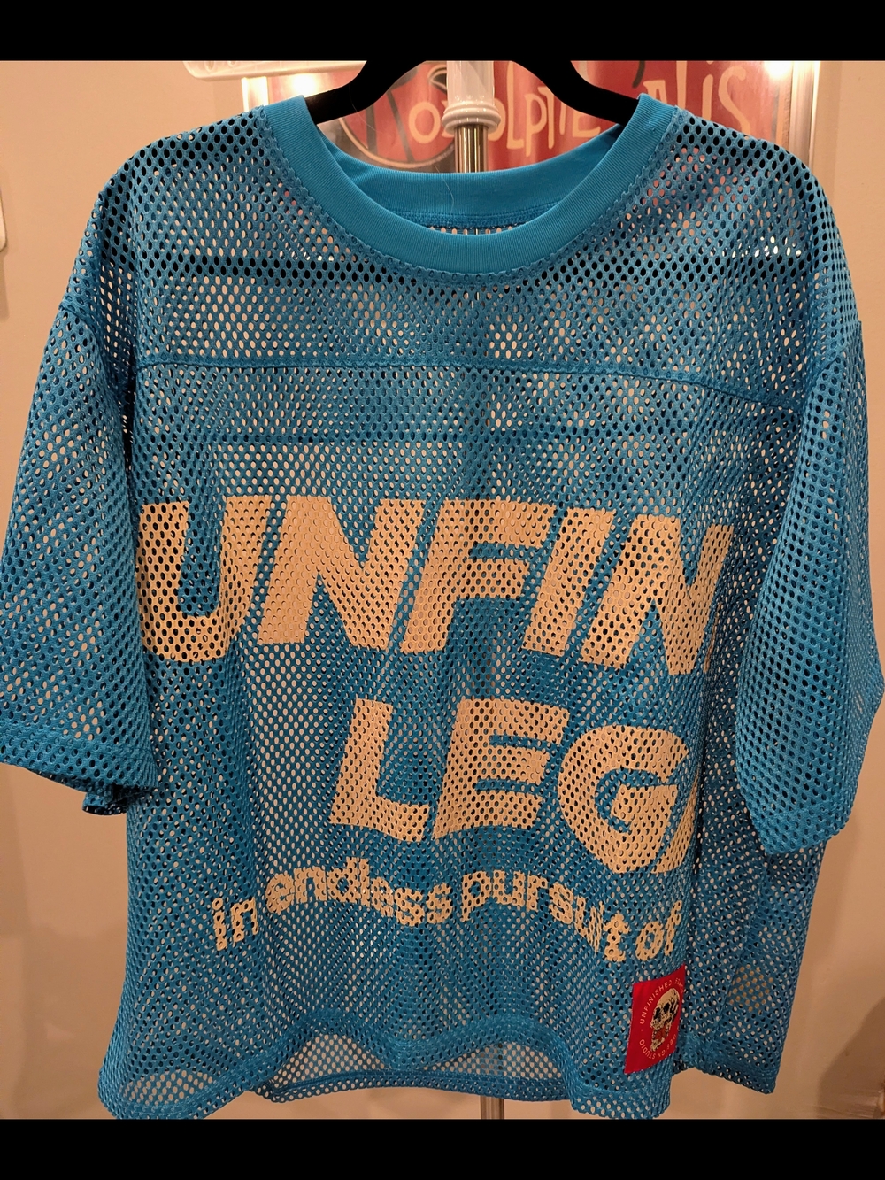 $40 Unfinished Legacy Size XL Pursuit Blue Practice Mesh Jersey Streetwear